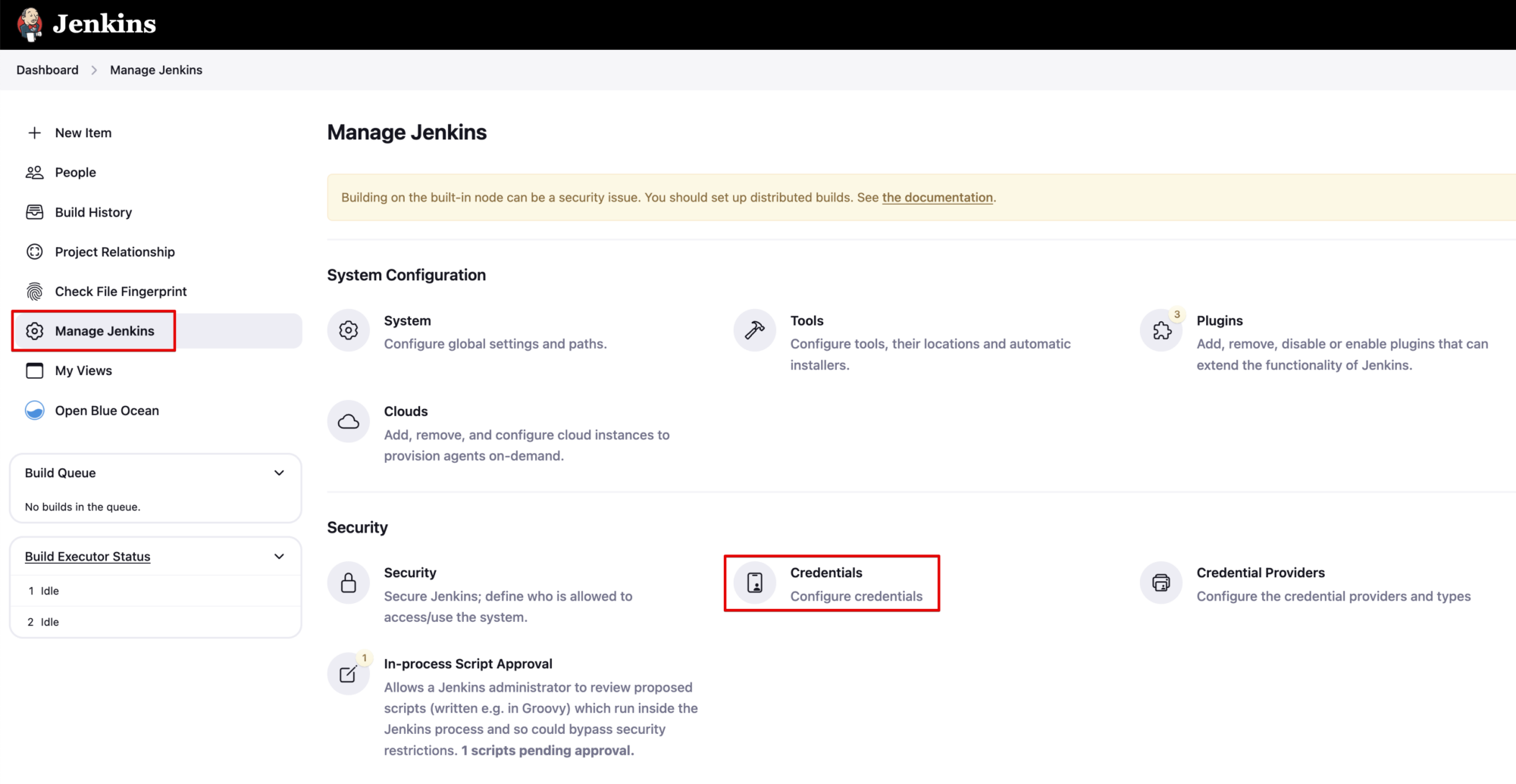 Jenkins Credentials